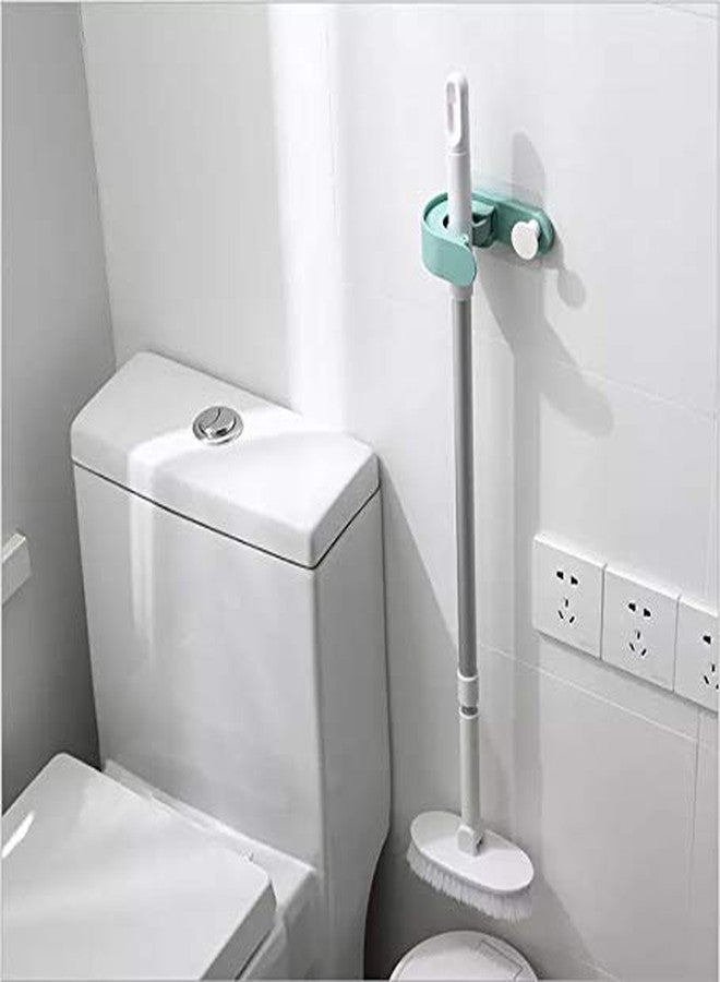 US1984 2-In-1 Wall Mounted Mop & Broom Hanger Holder Organizer, for Kitchen, Bathroom Garage and Garden - Image 1