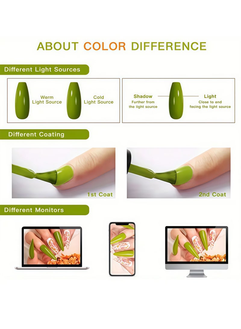 فوكي طلاء أظافر – مجموعة طلاء أظافر الجل مع ضوء UV (40 قطعة) | 12 لونًا لجميع الفصول – قابل للغسل مع طلاء أساسي/علوي مات/لامع مُرصّع + أدوات المانيكير + تزيينات أظافر DIY – هدية للسيدات - Image 5