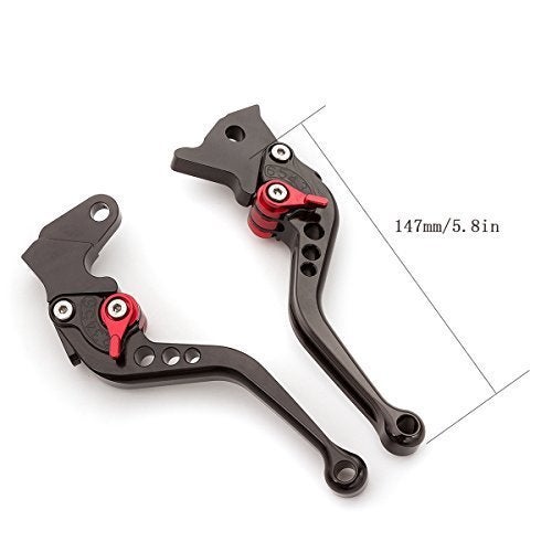 FXCNC Motorcycle Adjustable Brake Clutch Levers Compatible with Continental GT 650, Continental GT 535, 650 Interceptor, C5 and B5, 2017 on Euro - Image 2