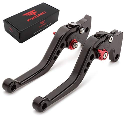 FXCNC Motorcycle Adjustable Brake Clutch Levers Compatible with Continental GT 650, Continental GT 535, 650 Interceptor, C5 and B5, 2017 on Euro - Image 1