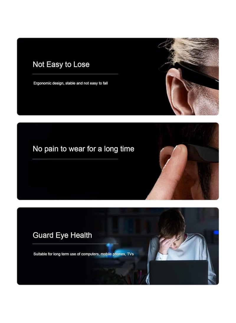 GGOOT Bluetooth Smart Glasses, Wireless Music Glasses, IP65 Waterproof Intelligent Sunglasses with Mic for Phone Tablet, Finger Touch Control, Hands Free Calling, Prevent Blue Light  - Image 5