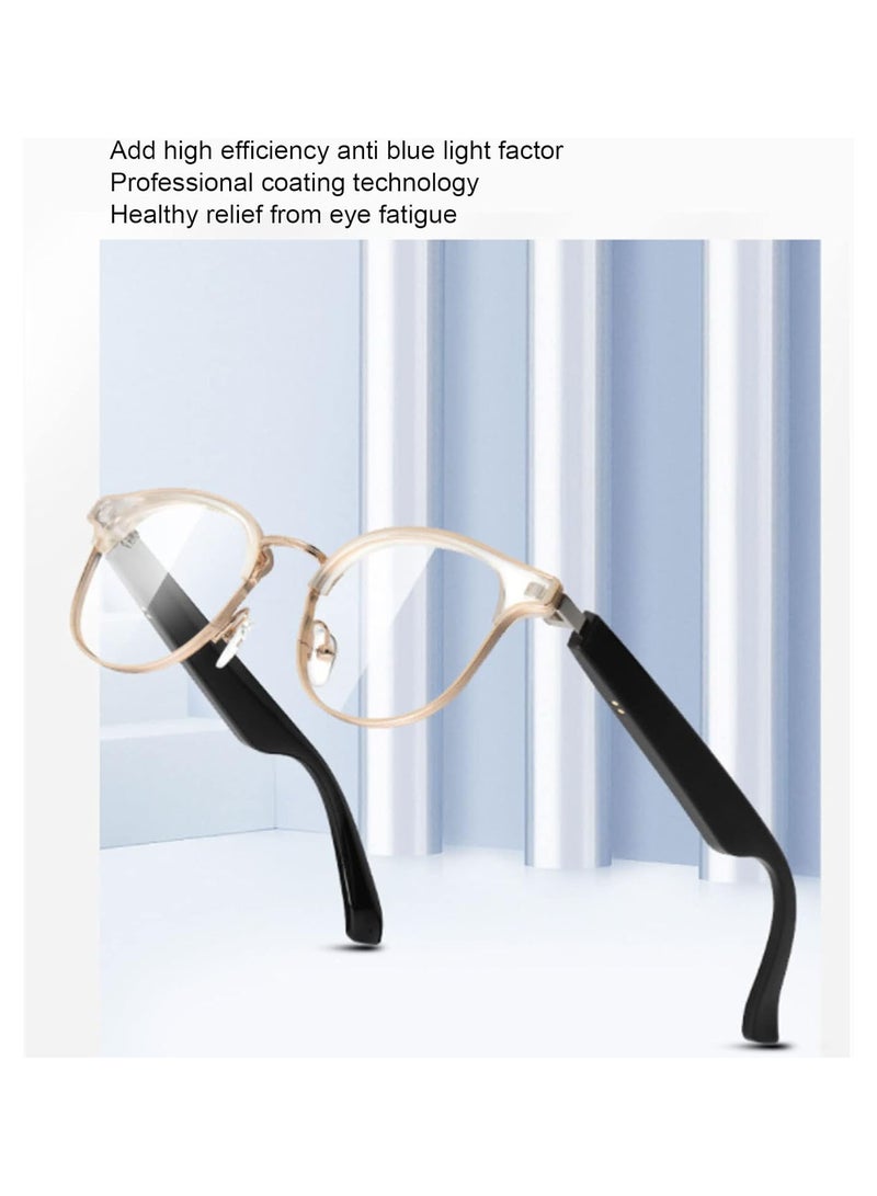 GGOOT Bluetooth Smart Glasses, Wireless Music Glasses, IP65 Waterproof Intelligent Sunglasses with Mic for Phone Tablet, Finger Touch Control, Hands Free Calling, Prevent Blue Light  - Image 3