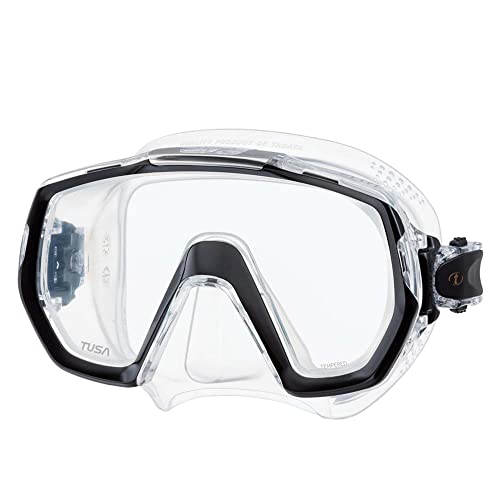TUSA M-1003 Freedom Elite Scuba Diving Mask, Black - Image 1