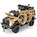 LOVEPOSELY Compatible for 124 Alloy Armored Car Model Collectible Diecast SaberToothed Tiger Explosive Protected Vehicle Toy Pull Back Toy Car with Sound and Light for Adult Kids Yellow - Image 2