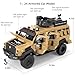 LOVEPOSELY Compatible for 124 Alloy Armored Car Model Collectible Diecast SaberToothed Tiger Explosive Protected Vehicle Toy Pull Back Toy Car with Sound and Light for Adult Kids Yellow - Image 4