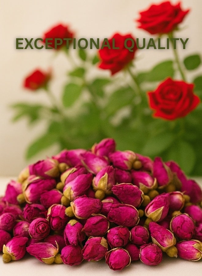 زهر براعم ورد عطرية - متعة زهرية عطرية | زهور مجففة طبيعية ١٠٠٪، فرز يدوي وعالي الجودة - مثالية للبخور، وأكياس العطور، وديكورات الزفاف والمنزل - Image 3