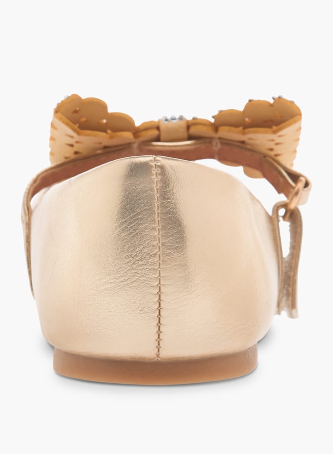 فلورا بيلا من شو إكسبرس حذاء باليرينا مزين بفيونكة للبنات - Image 5