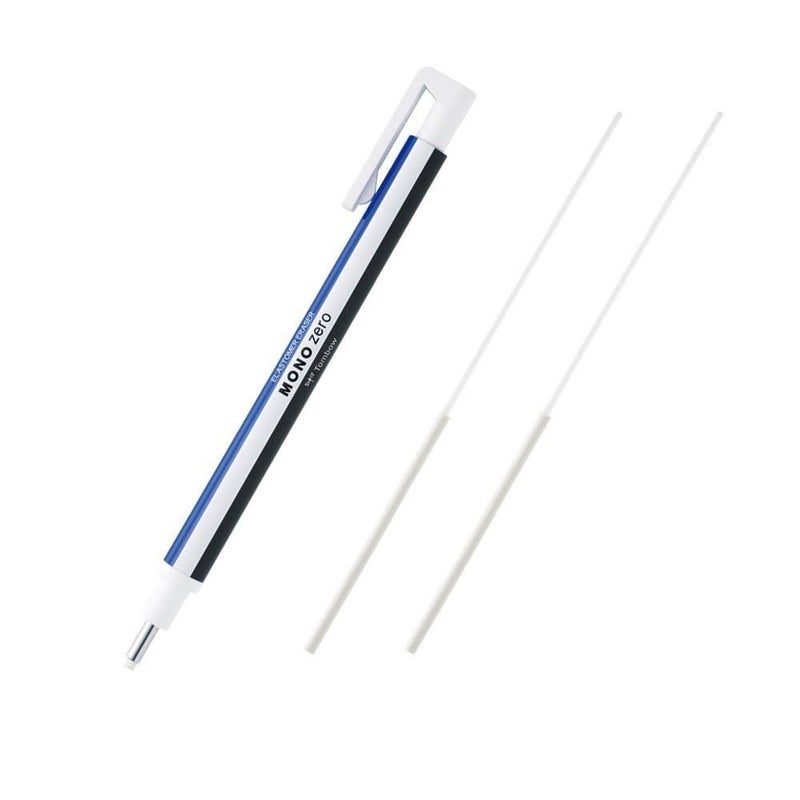 Tombow Mono Zero Eraser and Refill Value Pack 2.3mm Dia, Round Tip, Mono - Image 1