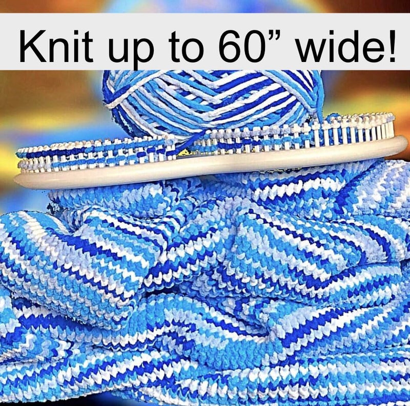 Authentic Knitting Board Afghan Knitting Loom for Blankets, Loom Knitting Blankets, S Shaped Loom - Image 2