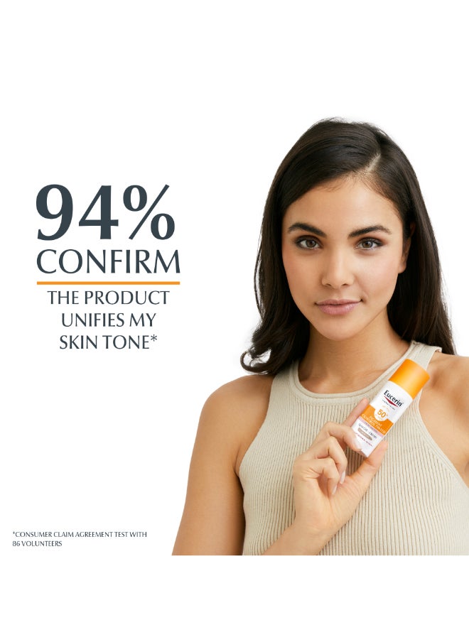 Eucerin - Face Sunscreen Pigment Control Tinted Hyperpigmentation Sun Gel-Cream  SPF 50+ - Image 1