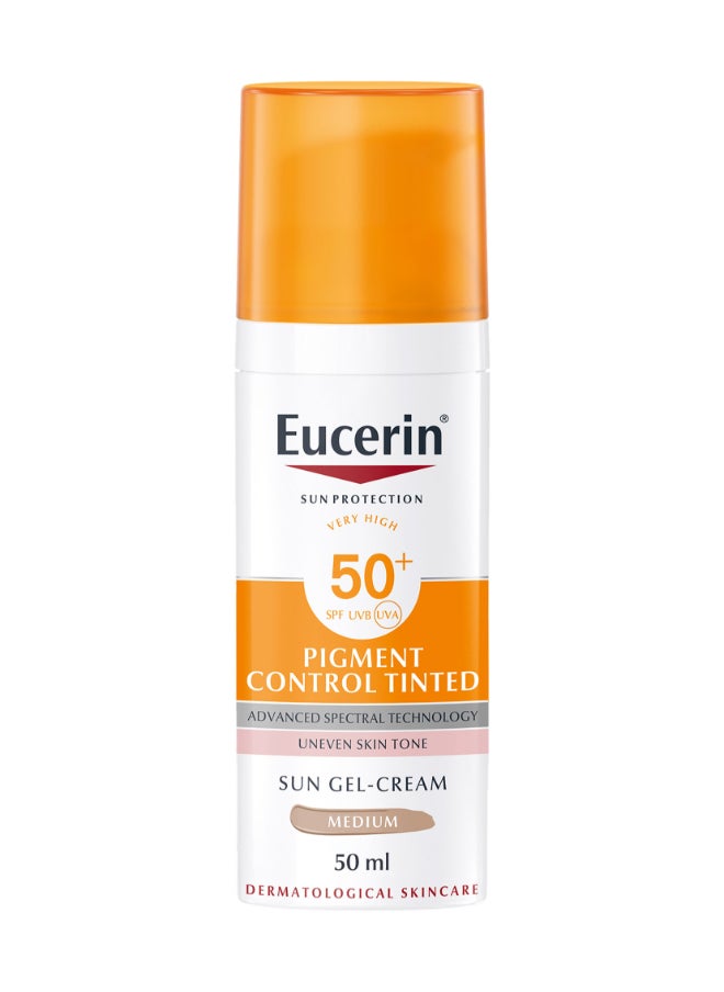 Eucerin - Face Sunscreen Pigment Control Tinted Hyperpigmentation Sun Gel-Cream  SPF 50+ - Image 1