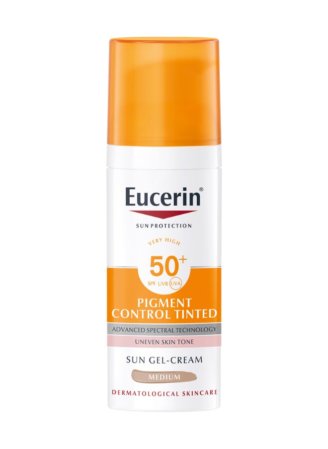 Eucerin - Face Sunscreen Pigment Control Tinted Hyperpigmentation Sun Gel-Cream  SPF 50+ - Image 1