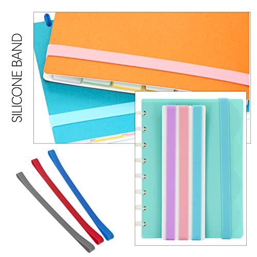 SING F LTD 10 Pack A5 Silicone Rubber Bands Book Silica Gel Straps Planner Elastic Bands 200 MM for Lunch Box Crab Traps Art Cooking Wrapping Exercise Bag Wraps - Image 5