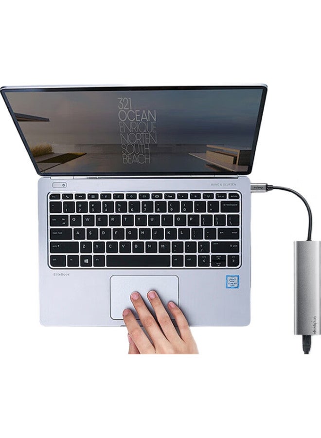 thinkpad Lenovo Type-C To Ethernet Adapter Rj45 Gigabit Ethernet Adapter Usb-C Docking Station Hub Splitter Notebook Expansion Dock Extension Cable Lrc3 - Image 2