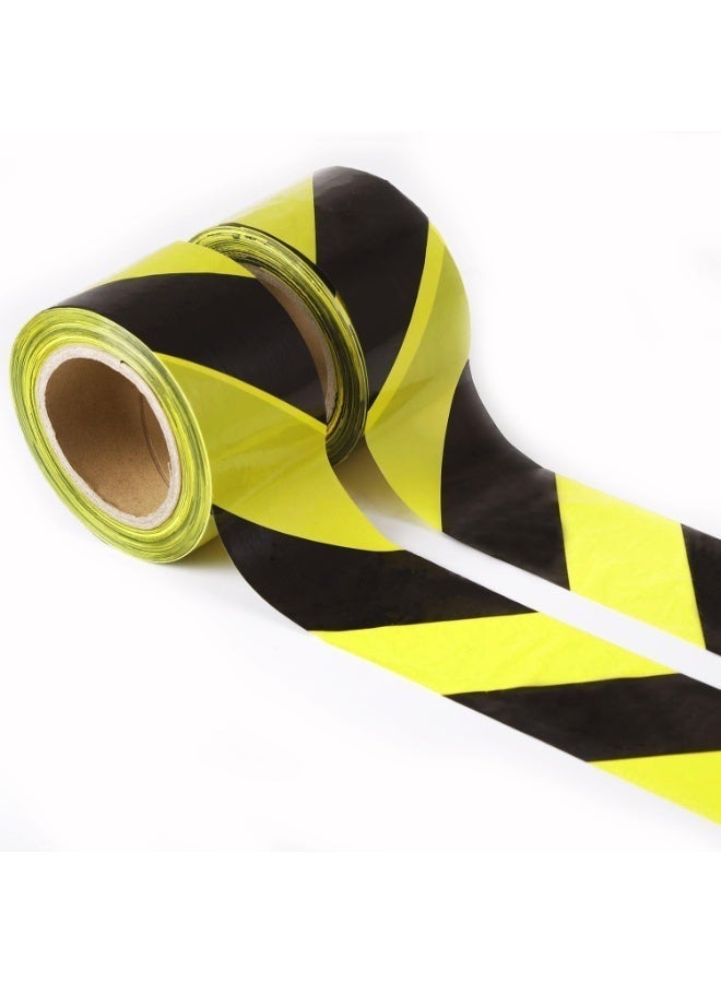 Fixer Heavy-Duty Yellow & Black Warning Tape – 2″ × 100 M – Non-Adhesive Safety Barrier Tape - Image 5