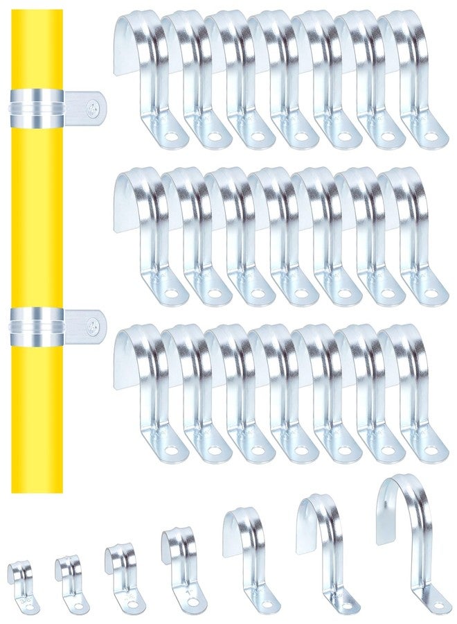 Glarks 30pcs 1-1/4’’ One Hole Pipe Straps Kit, Zinc Plated Steel EMT Pipe Straps with 1 Hole, EMT Conduit Clamp Single Hole Pipe Clamp for EMT Conduit Pipe Fixing - Image 1