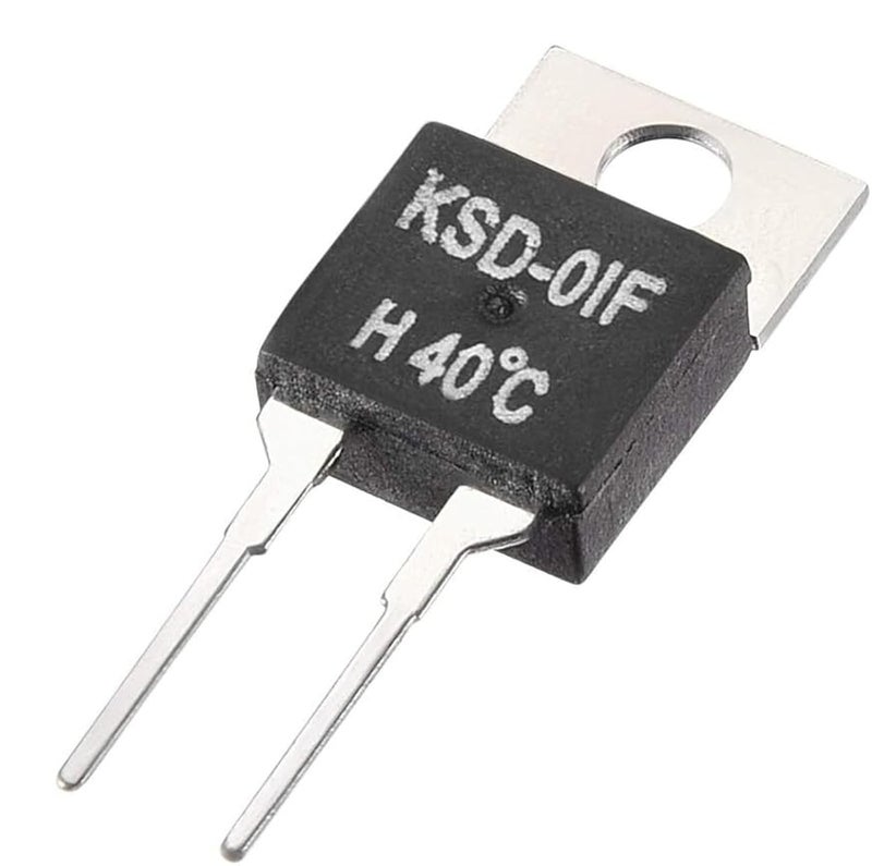 مفتاح التحكم في درجة الحرارة مغلق عادةً، مستشعر مرحل، 70 درجة مئوية، 0، 5، 10، 15، 20، 30، 40، 50، 60 درجة. - Image 4