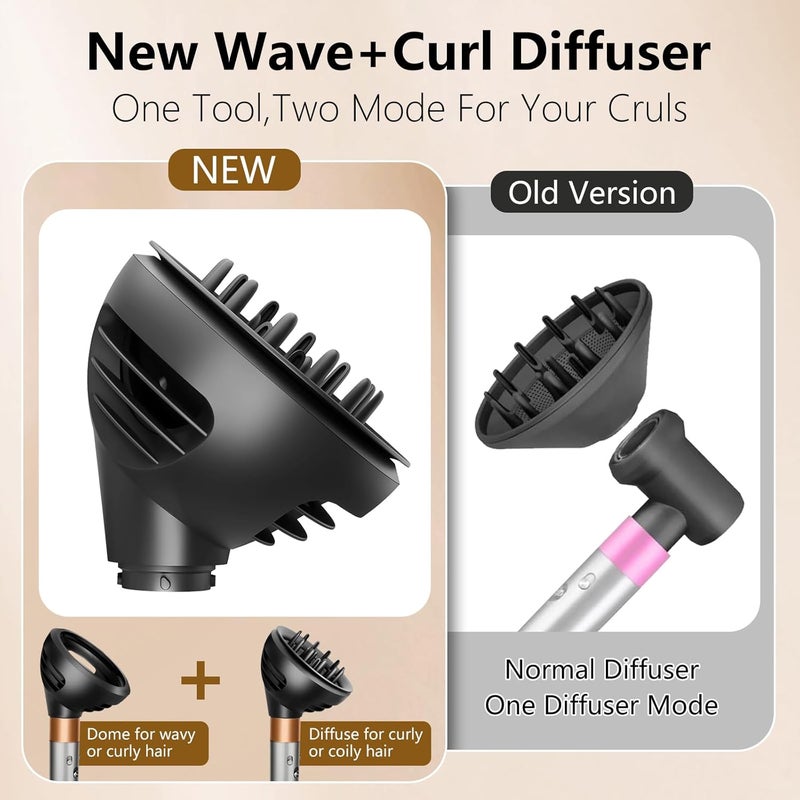 تشان تشنج ناشر الموجات والتجعيد من لملحق Dyson Airwrap، وضعان لتدفق الهواء والنشر لـ Dyson Airwrap HS01 HS05 HS08 - Image 3