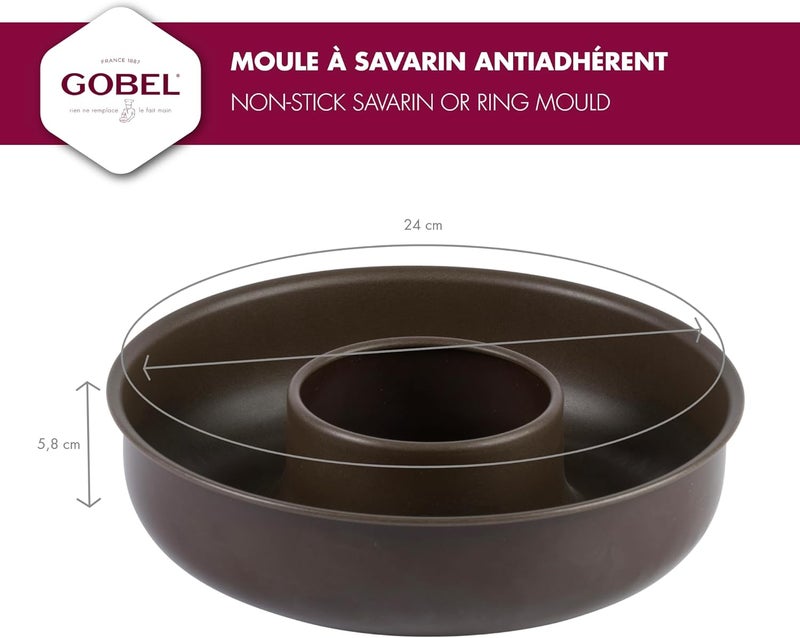 Gobel - Non-Stick Deep Savarin or Ring Mold - Ø9 1/2" x 2 1/4" - Image 4