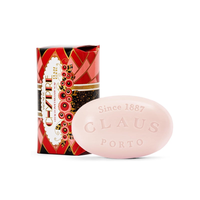 Claus Porto Chypre Cedar Poinsettia Body Soap for Men Women Floral Cleansing Nourishing Handcrafted Aromatic Delicate 150g 53 oz