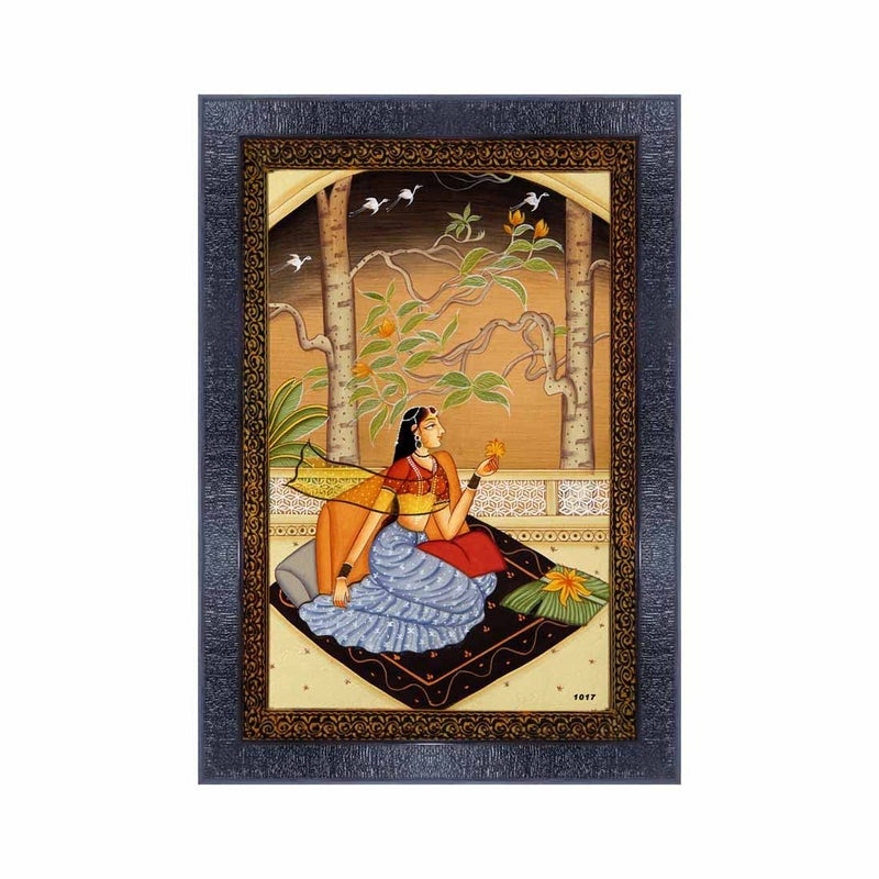 pnf Poster And Frames Rajasthani Miniature Painting Art Wooden Photo Frame With Acrylic Sheet | Living Room, Bedroom | Home Decoration | Best Gifting Option (10 * 14inch,Multicolour,Synthetic) 1017 - Image 5