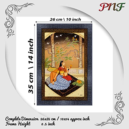 pnf Poster And Frames Rajasthani Miniature Painting Art Wooden Photo Frame With Acrylic Sheet | Living Room, Bedroom | Home Decoration | Best Gifting Option (10 * 14inch,Multicolour,Synthetic) 1017 - Image 2