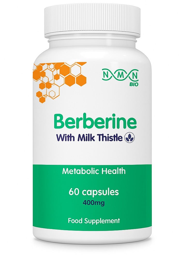 NMN Bio Berberine 400Mg Blood Sugar And Metabolic Health Support 60 Vegan Capsules - Image 1