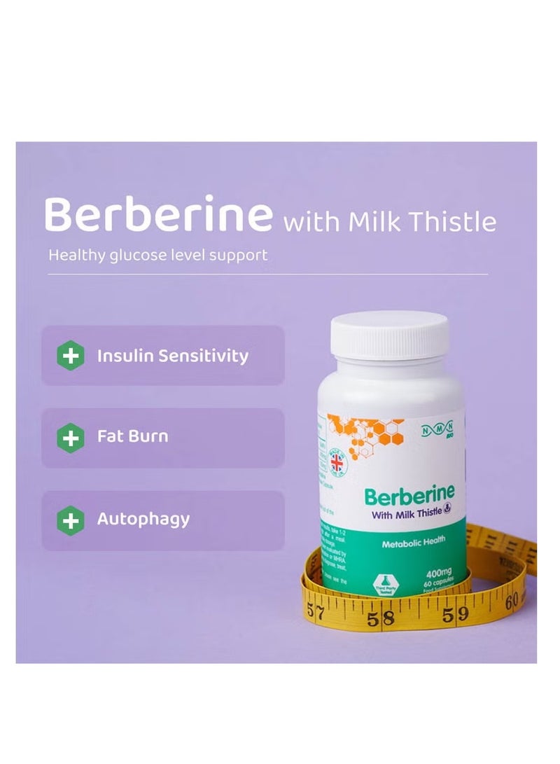NMN Bio Berberine 400Mg Blood Sugar And Metabolic Health Support 60 Vegan Capsules - Image 3