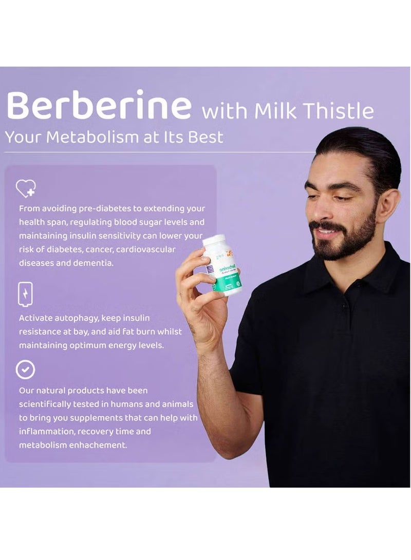 NMN Bio Berberine 400Mg Blood Sugar And Metabolic Health Support 60 Vegan Capsules - Image 4