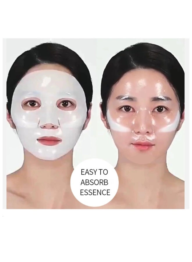 CKTUING Deep Collagen Anti Wrinkle Lifting Face Mask - Collagen Overnight Face Mask, Bio-Collagen Real Deep Mask, Hydrating Overnight Collagen Face Mask for Lifting, Firming and Moisturizing (5pcs/1 Box) - Image 4