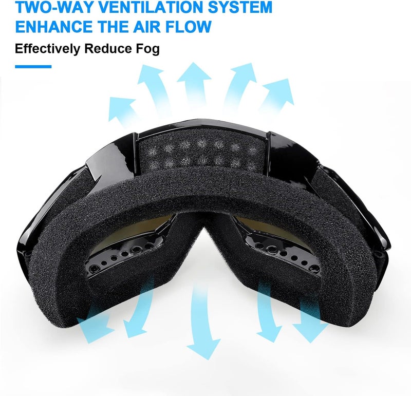 Surpassme Motorcycle Goggles with UV Protection - Image 5