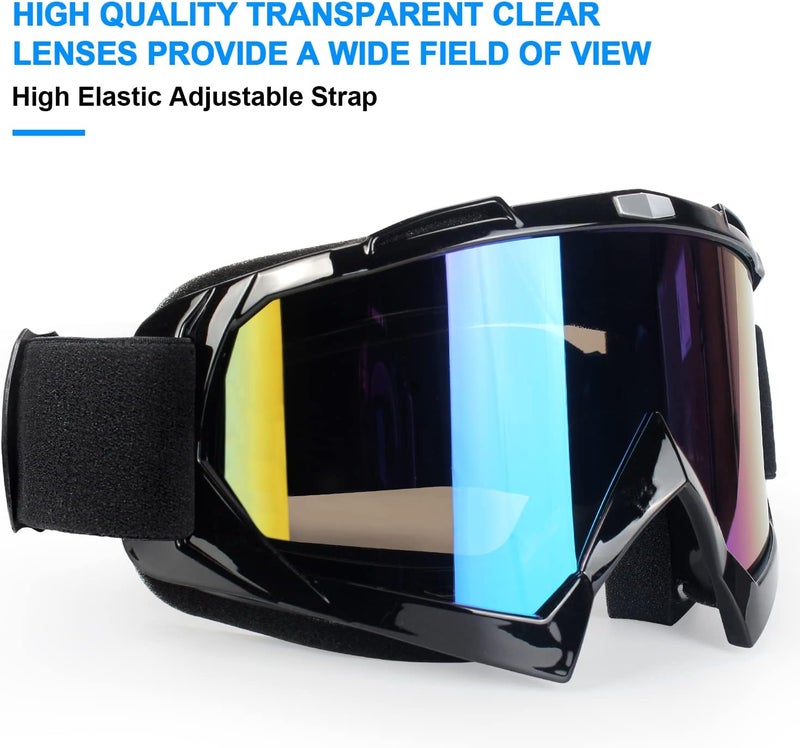 Surpassme Motorcycle Goggles with UV Protection - Image 2