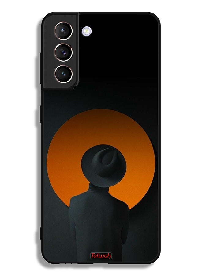 Tolwak Samsung Galaxy S21 Plus 5G Protective Case Cover Hat Boy Art - Image 3