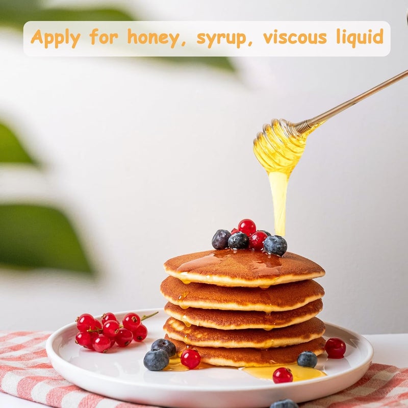 WixiTool Mason Jar Lid with Honey Dispenser Dipper, 1 PCS Regular Mouth Canning Lid and Ring for Ball or Kerr Jars, Stainless Steel Honey Stirrers Lid with Honeycomb Cover for Honey Pot Container - Image 3