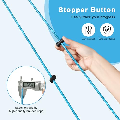 Fanwer Shoulder Pulley for Physical Therapy, Over The Door Pulley for Shoulder Rehab, Overhead Arm Exercise Pulleys for Rotator Cuff Recovery, Frozen Shoulder, Workout Pulley System for Home Gym - Image 5
