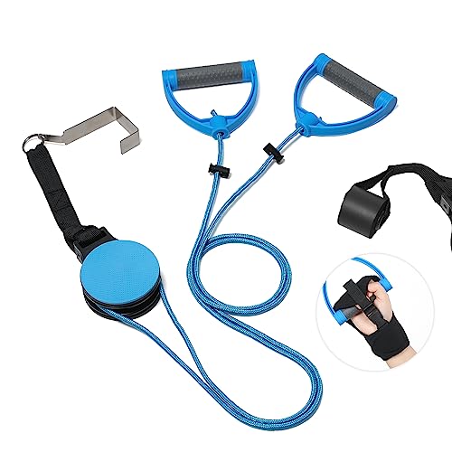 Fanwer Shoulder Pulley for Physical Therapy, Over The Door Pulley for Shoulder Rehab, Overhead Arm Exercise Pulleys for Rotator Cuff Recovery, Frozen Shoulder, Workout Pulley System for Home Gym - Image 1