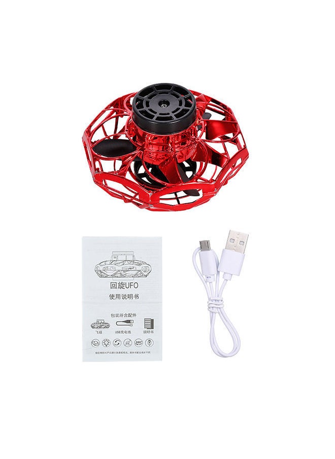 NIBEMINENT - Hand Operated Control Induction 360° Rotating Small Ufo Flying Drone Toy 11*5.8*9.8cm - Image 1