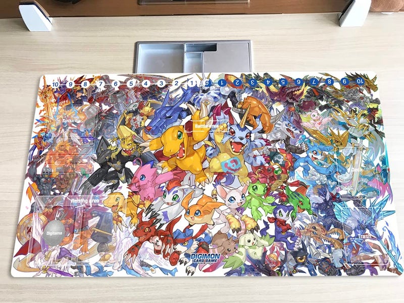 Mlikemat New Mlikemat Playmat Digimon DTCG Mat Adventure Duel TCG CCG OCG Trading Card Game Mat with Zones Free Bag ZD002838SM - Image 5