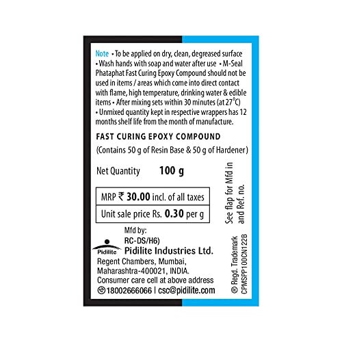 Pidilite MSEAL Pidilite M-Seal PHATAPHAT Fast Curing EPOXY Compound 4 x 25g - Image 2