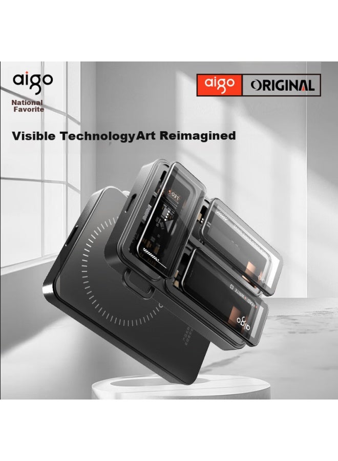 Aigo 1tb Magnetic Portable Ssd P3s Type-c Usb 3.2 2000mb/s Read-write Speed Mobile And Laptop External Drive - Image 1