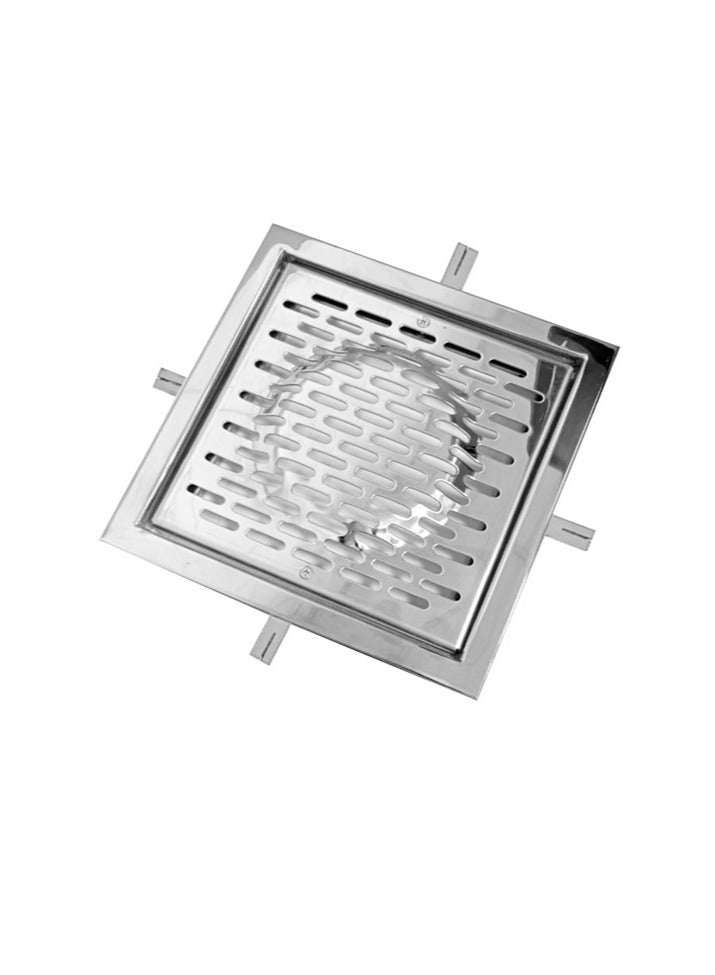 POOL MART Frame and Safety Grill (Anti-Vortex Drain Grill) 250mm x 250mm 316SS - Image 1