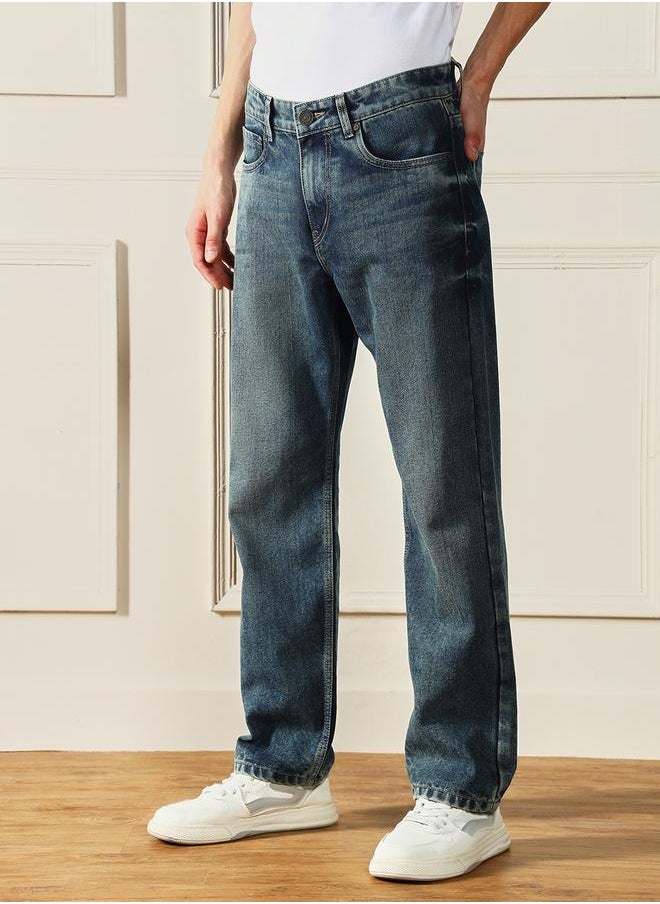Dennis Lingo Men’s Relaxed Fit Mid Blue Jeans – Casual and Comfortable  - Image 3