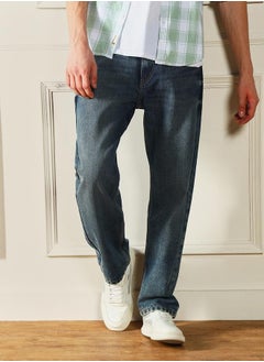 Dennis Lingo Men’s Relaxed Fit Mid Blue Jeans – Casual and Comfortable  - Image 2