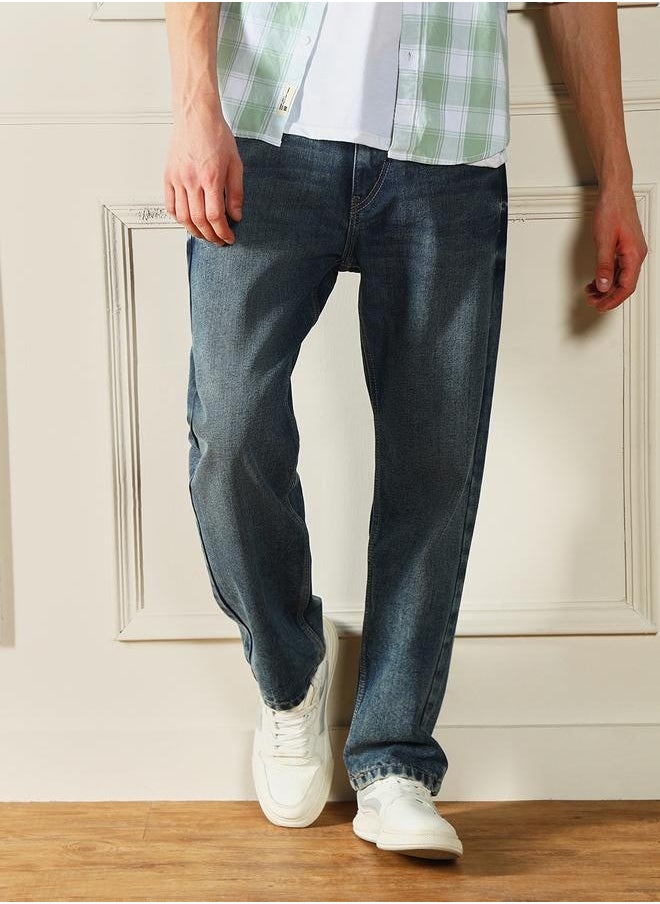 Dennis Lingo Men’s Relaxed Fit Mid Blue Jeans – Casual and Comfortable  - Image 2