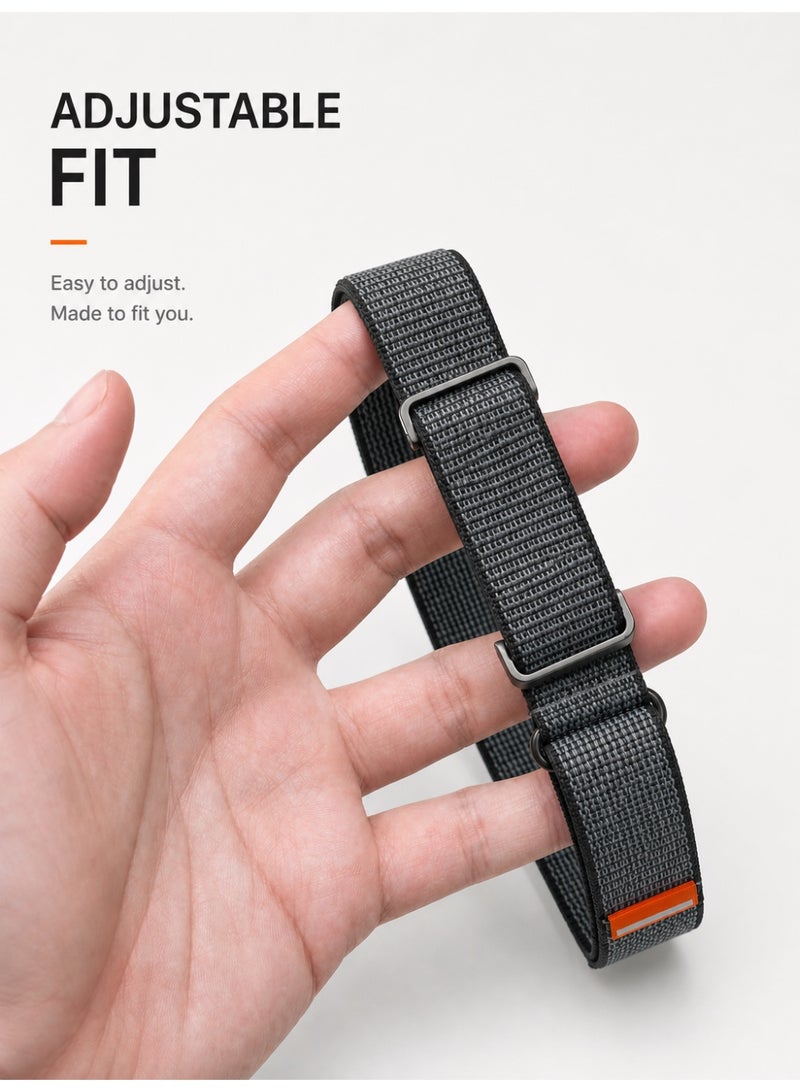 BASEMENT-1 Bicep Band Compatible with Google Fitbit Air, Adjustable Nylon Upper Arm Strap 28-35cm, Breathable Stretchy Sweatproof Arm Band for 24/7 Activity, Sleep & Recovery Tracking - Image 3