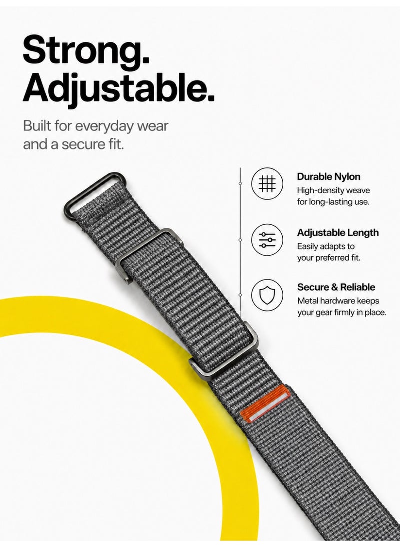 BASEMENT-1 Bicep Band Compatible with Google Fitbit Air, Adjustable Nylon Upper Arm Strap 28-35cm, Breathable Stretchy Sweatproof Arm Band for 24/7 Activity, Sleep & Recovery Tracking - Image 5