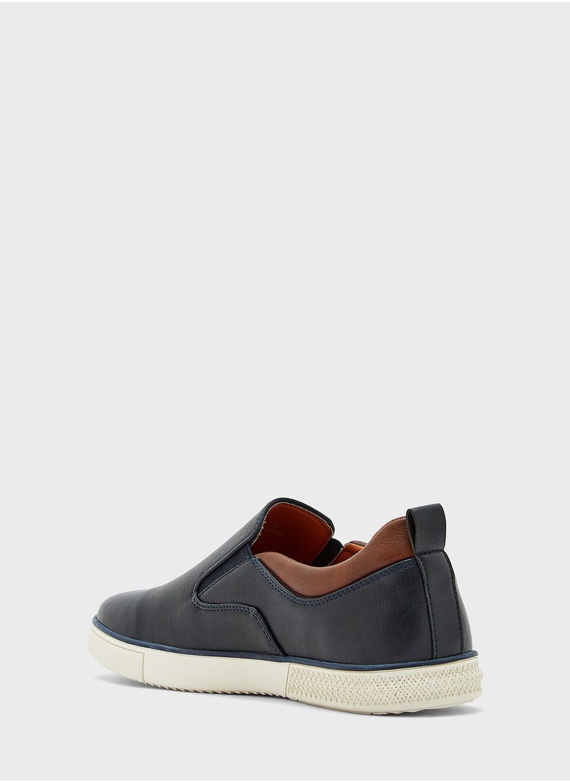 Seventy Five - Faux Leather Casual Slip Ons - Image 1