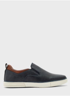 Faux Leather Casual Slip Ons