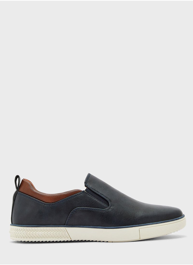 Seventy Five - Faux Leather Casual Slip Ons - Image 1
