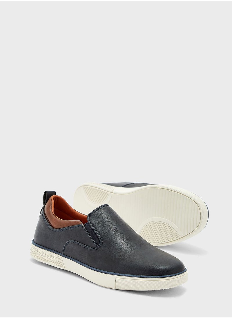Seventy Five - Faux Leather Casual Slip Ons - Image 1